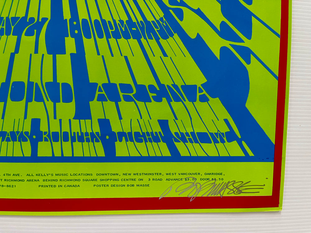 Jefferson Airplane 1967 Trips Festival Bob Masse Signed RP-2 Concert Poster
