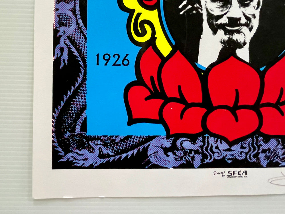1997 Allen Ginsberg Memorial Poster Mark Arminski Signed Patti Smith Natalie Merchant MA-9716