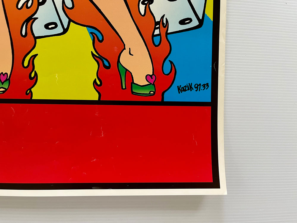 Frank Kozik SLUDGE NATION 1997 Original Art Poster Kozik 97.33 Vintage Punk Lowbrow Value