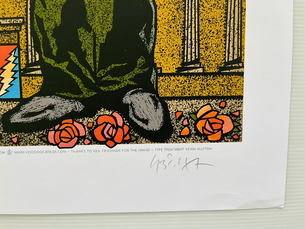 2005 Jerry Garcia Comes A Time Rex Foundation Gary Houston Signed #73/300 Poster