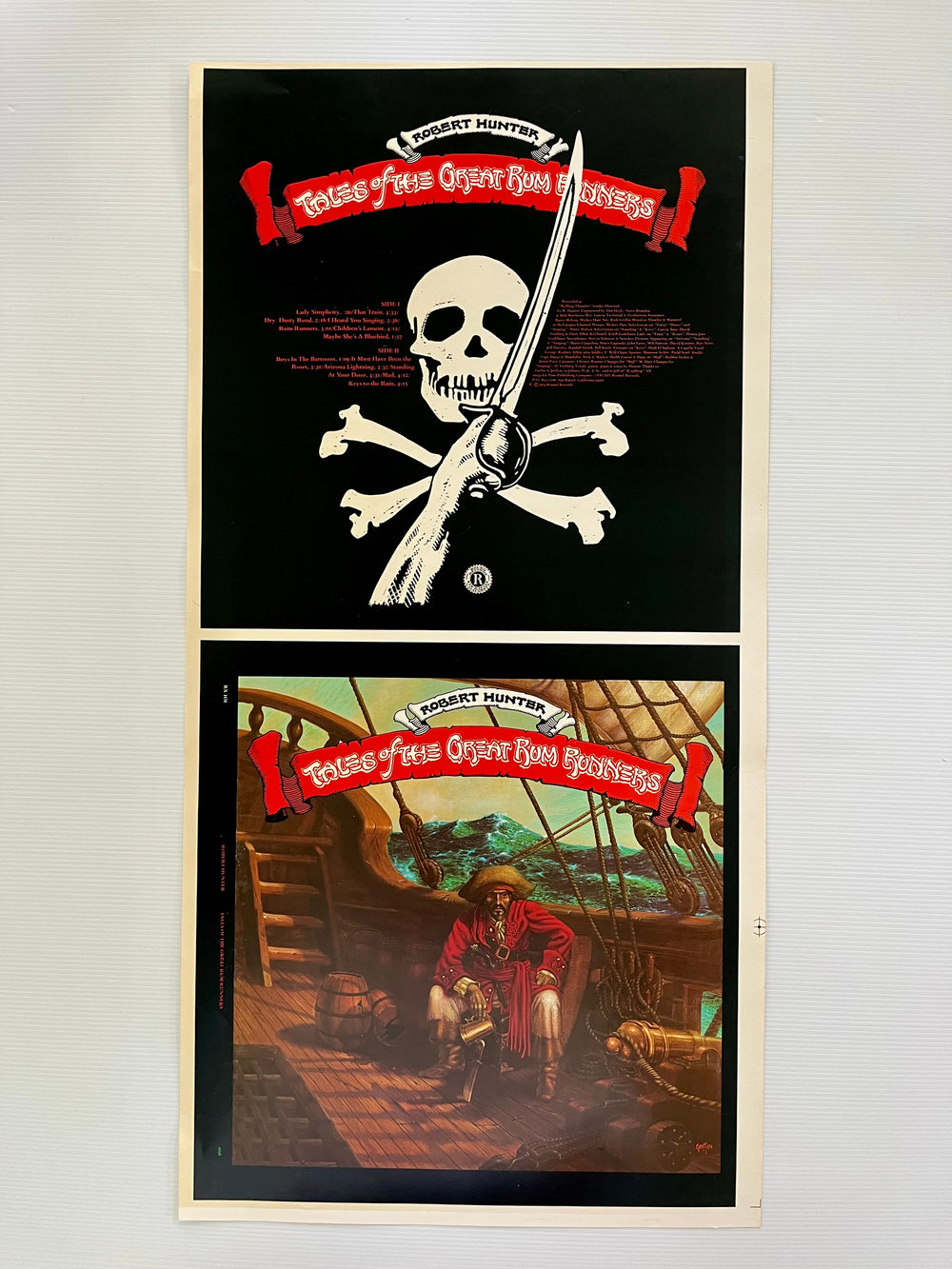 1974 Robert Hunter Tales Great Rum Runners Uncut Album Slick Rick Griffin Grateful Dead