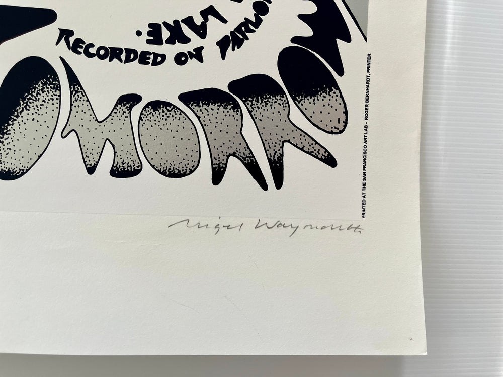 Nigel Waymouth Tomorrow My White Bicycle Signed #82/250 Hapshash Screenprint