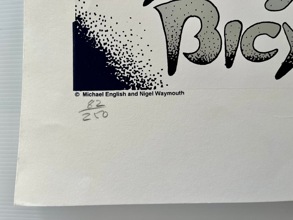 Nigel Waymouth Tomorrow My White Bicycle Signed #82/250 Hapshash Screenprint