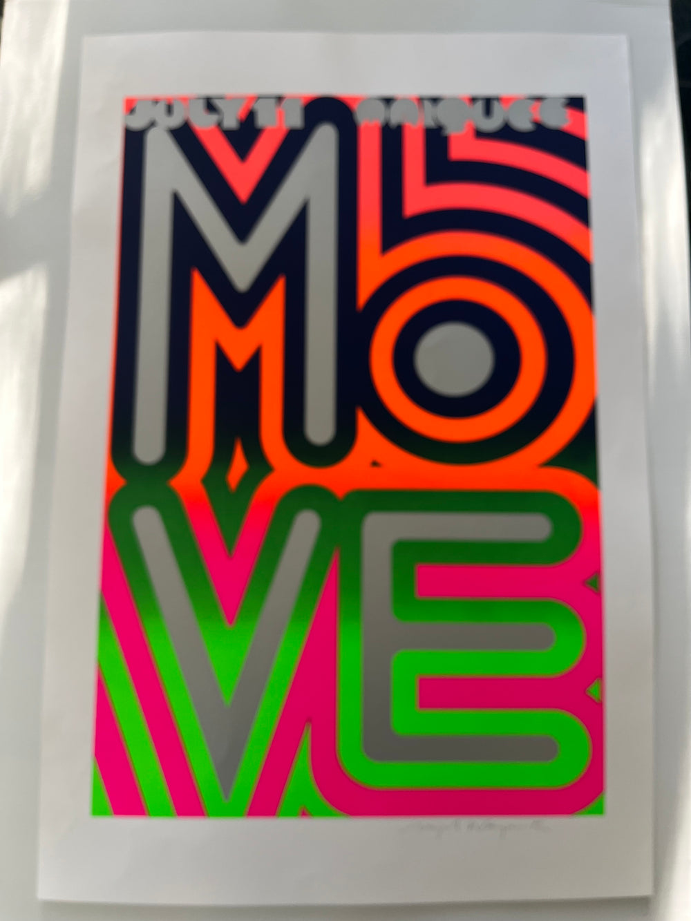 Nigel Waymouth THE MOVE Marquee 1967 Signed Hapshash Psychedelic Screenprint