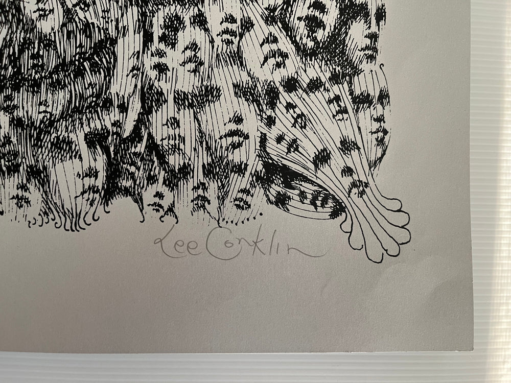Lee Conklin FACES Signed #45/50 Limited Edition Psychedelic Serigraph BG-112 Art