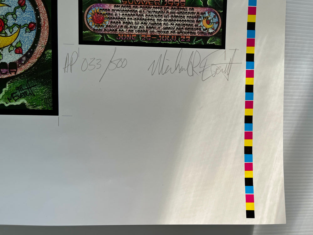 Michael Everett The Other Ones 1998 Signed AP #33/500 Uncut Proof Grateful Dead