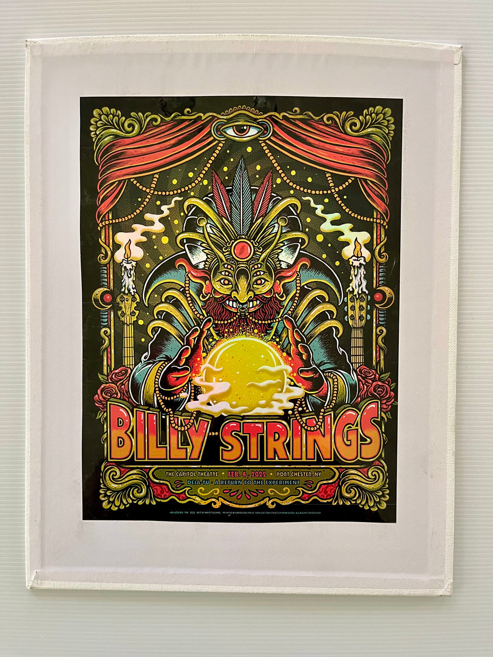 Billy Strings 2/4/22 Capitol Theatre Port Chester Matt Leunig Deja Tu Poster