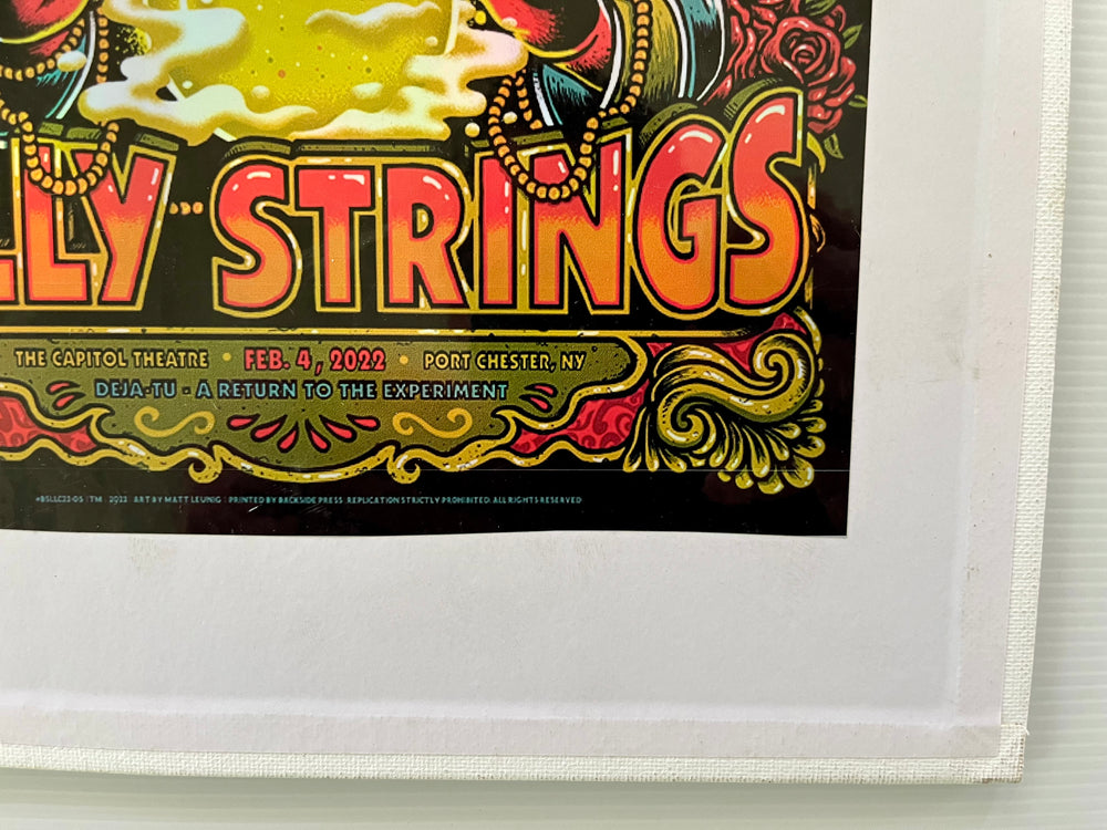 Billy Strings 2/4/22 Capitol Theatre Port Chester Matt Leunig Deja Tu Poster