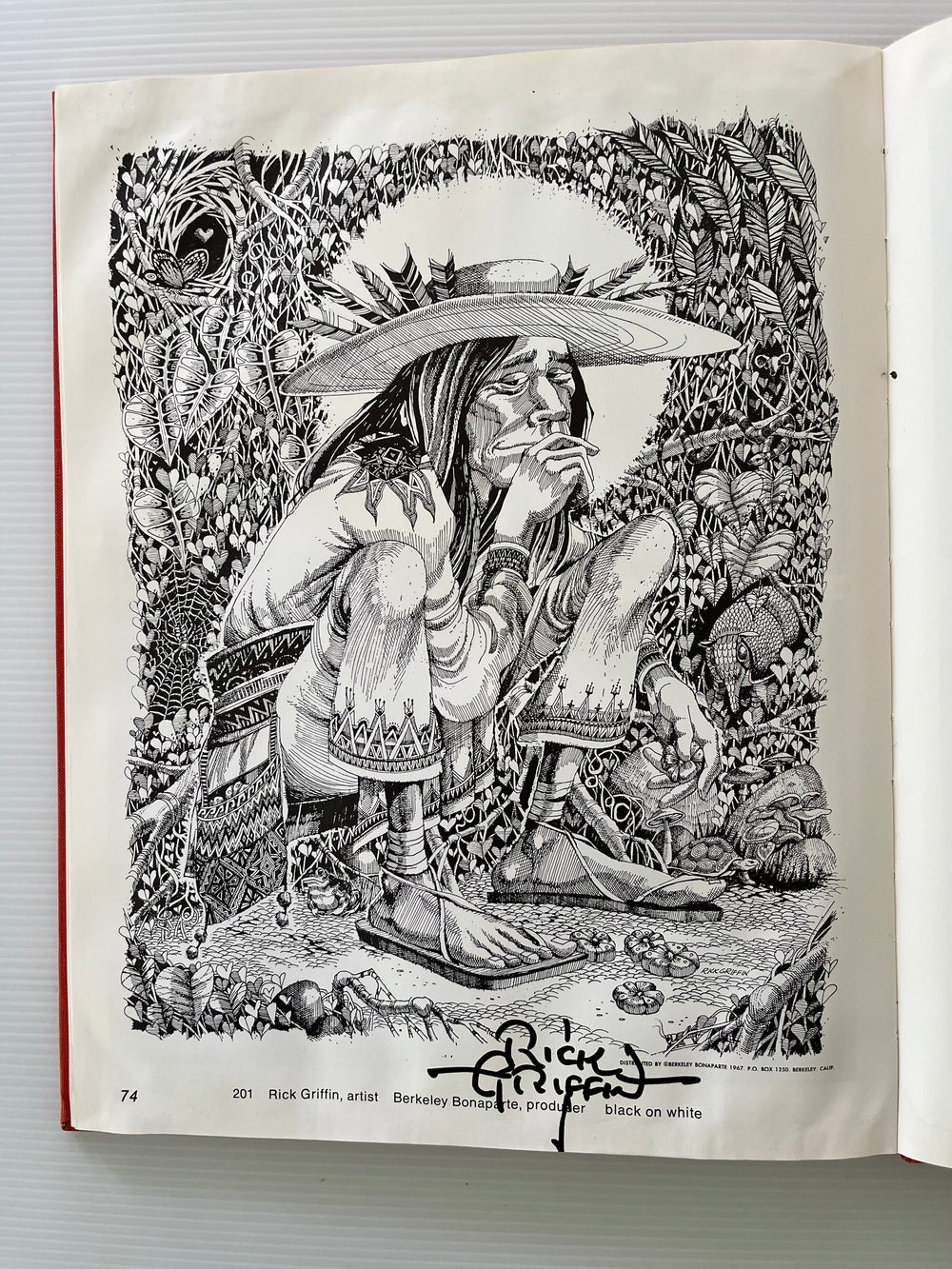 1968 The Great Poster Trip Art Eureka 1st Edition Hardcover Signed Rick Griffin Psychedelic Art
