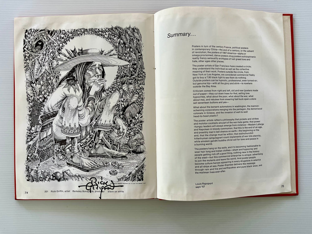 1968 The Great Poster Trip Art Eureka 1st Edition Hardcover Signed Rick Griffin Psychedelic Art