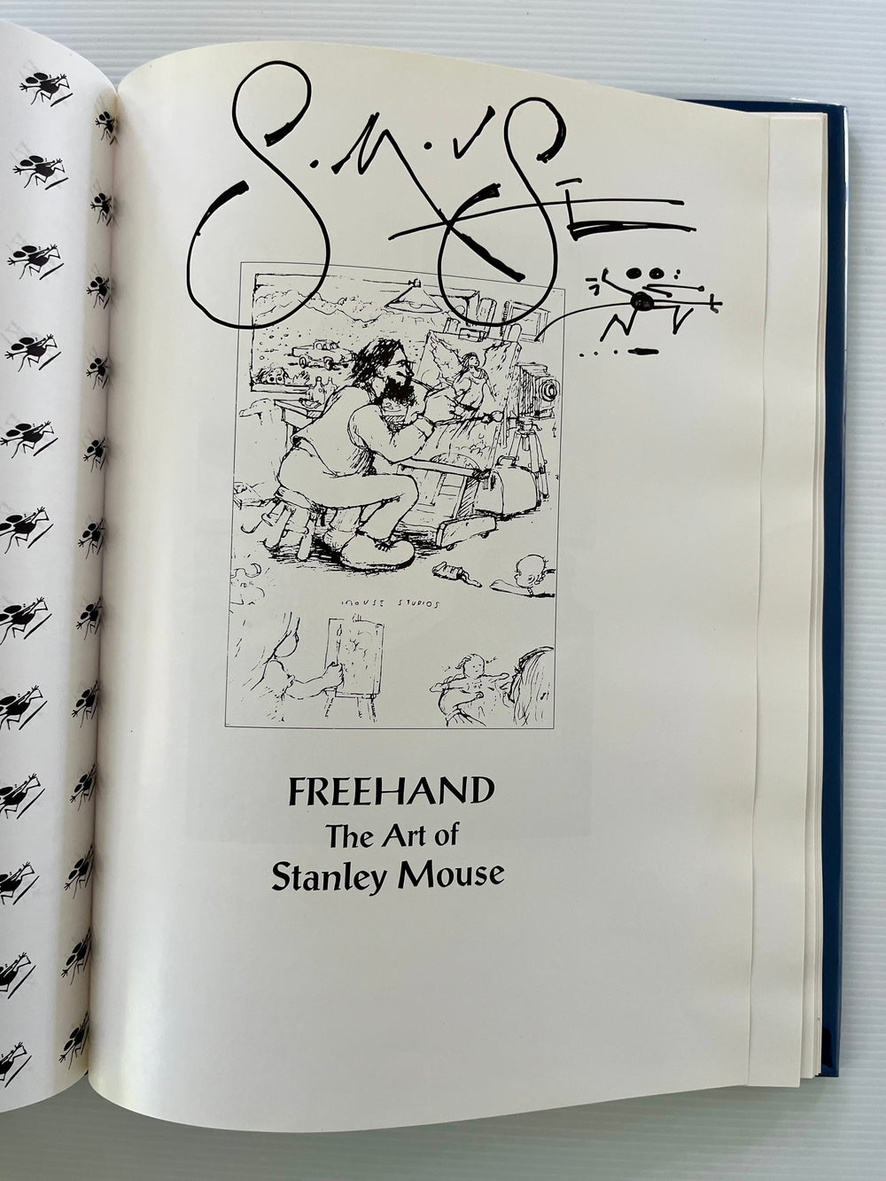 Stanley Mouse Signed Freehand Art Book 1993 1st Edition Hardcover Grateful Dead