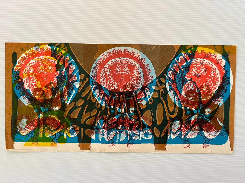 Victor Moscoso FD-53 1967 “Plains of Quicksilver” Psychedelic Printer’s Proof Test Sheet
