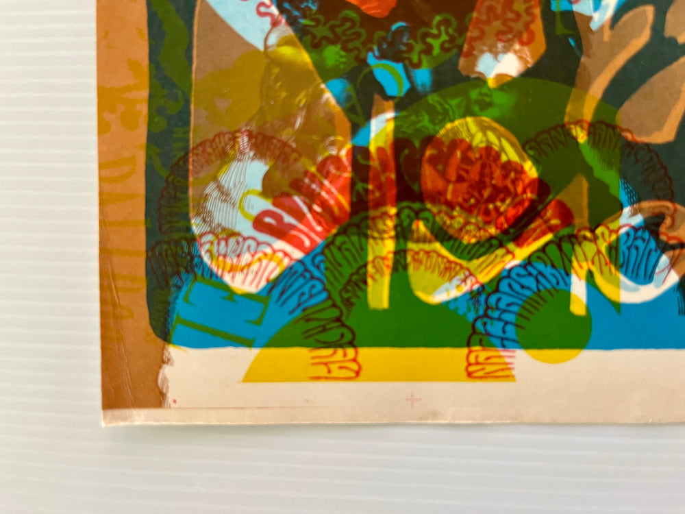 Victor Moscoso FD-53 1967 “Plains of Quicksilver” Psychedelic Printer’s Proof Test Sheet