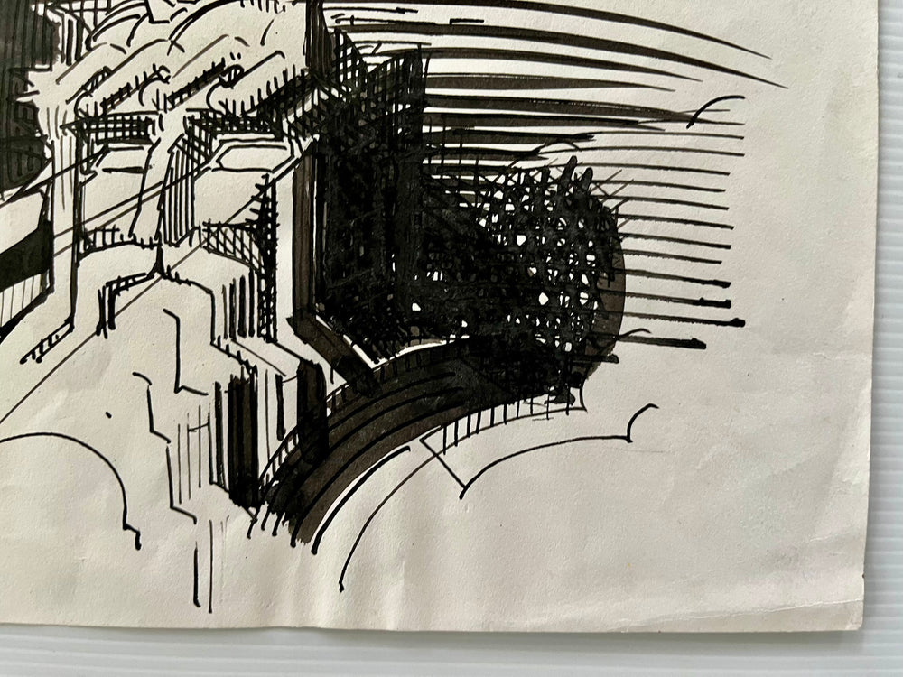 Rick Griffin Original Pen & Ink “KINGS” Preliminary Artwork Drawing