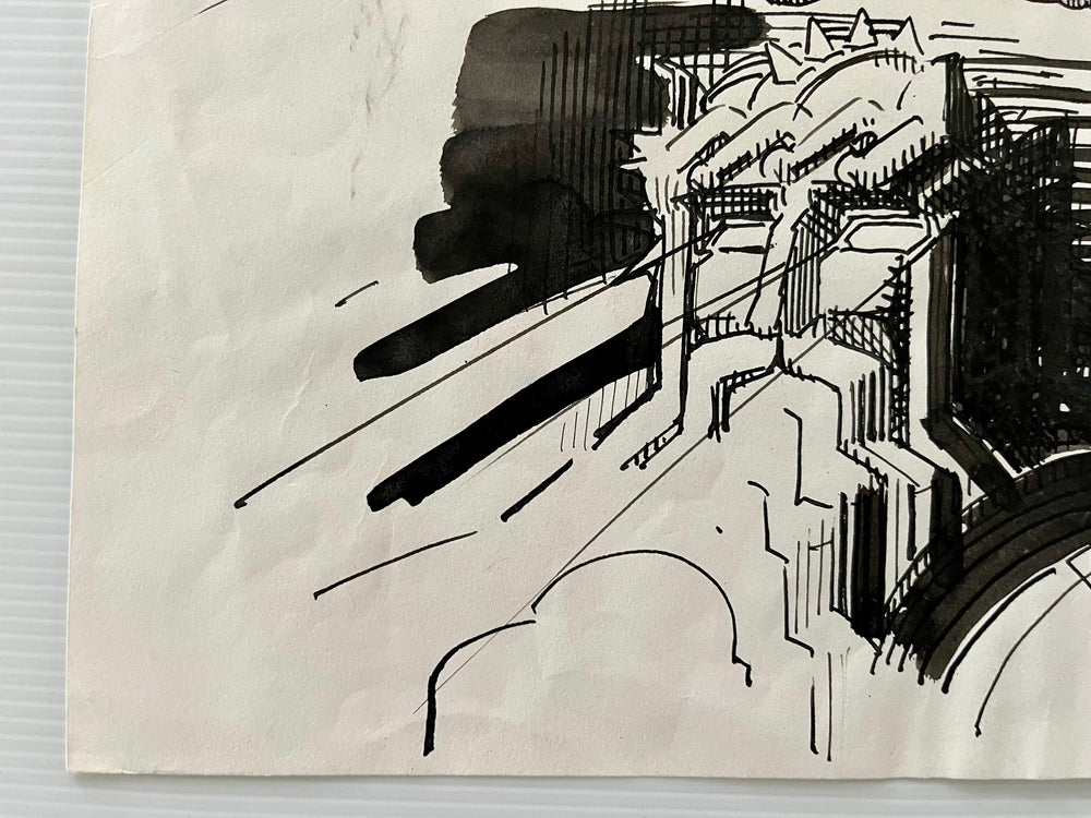Rick Griffin Original Pen & Ink “KINGS” Preliminary Artwork Drawing
