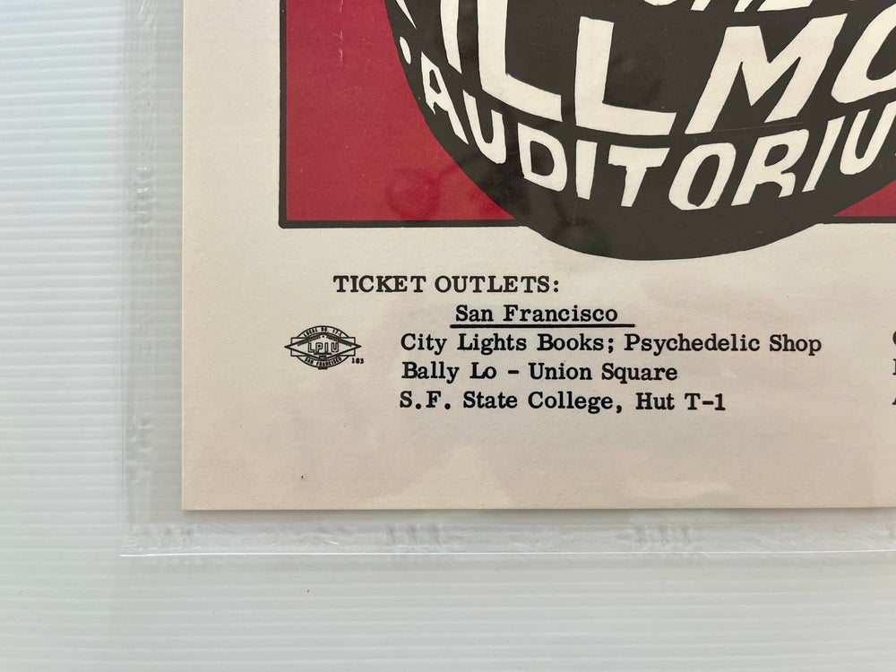 1966 Jefferson Airplane BG-10-RP-2 Wes Wilson Fillmore Poster CGC 8.0