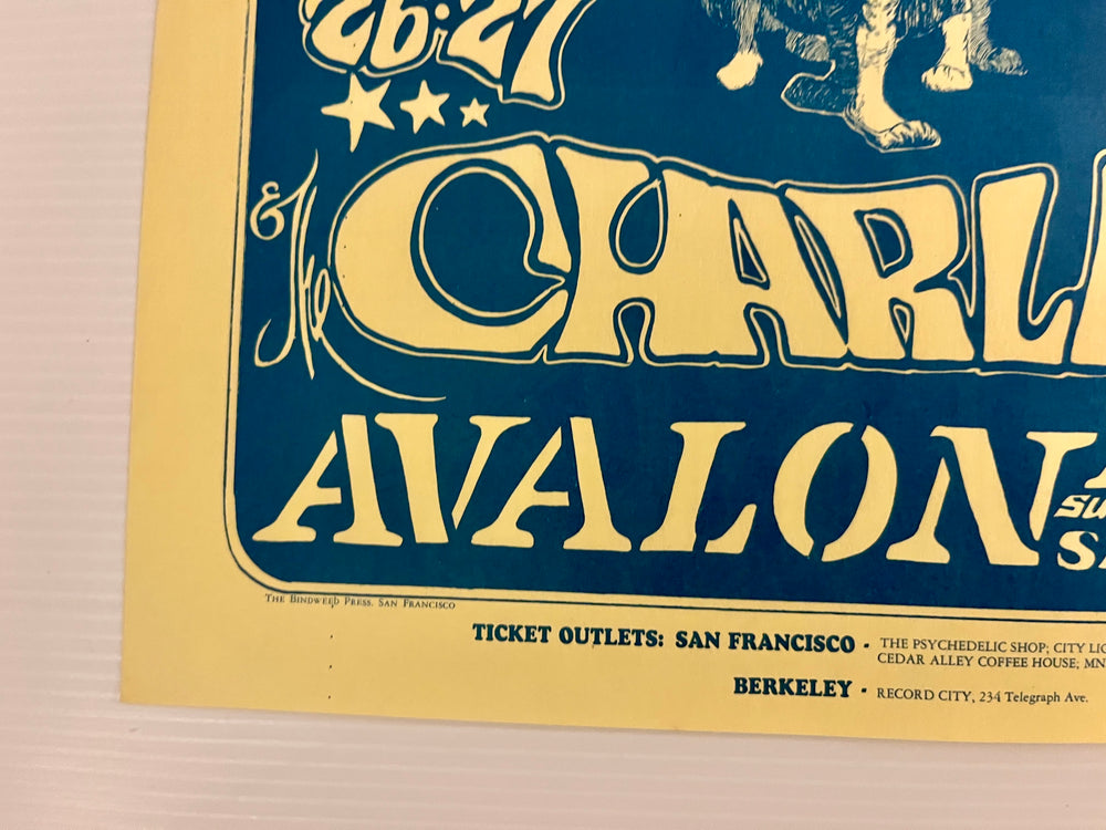 Vintage 1966 FD-23 Captain Beefheart Charlatans Avalon Concert Handbill Flyer Mouse