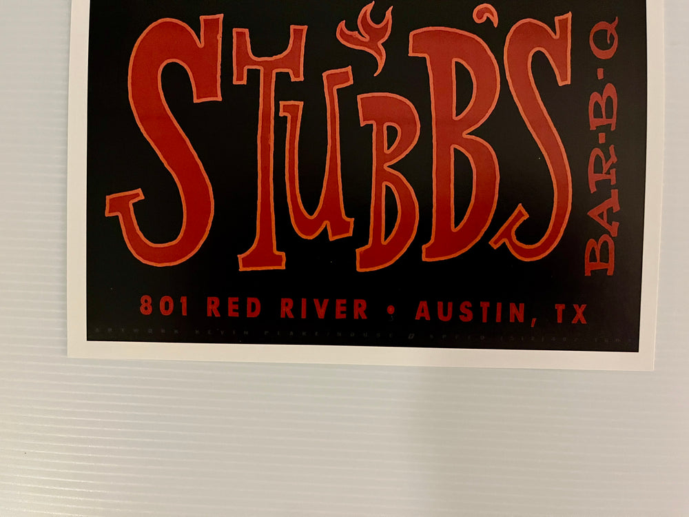 Vintage Space Truck Concert Poster Stubb's Bar-B-Q Austin TX - Art by Kevin Peake