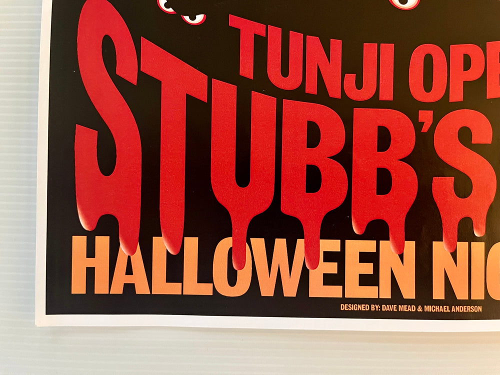 998 Soulhat Stubb’s BBQ Halloween Austin Texas Concert Poster Tunji
