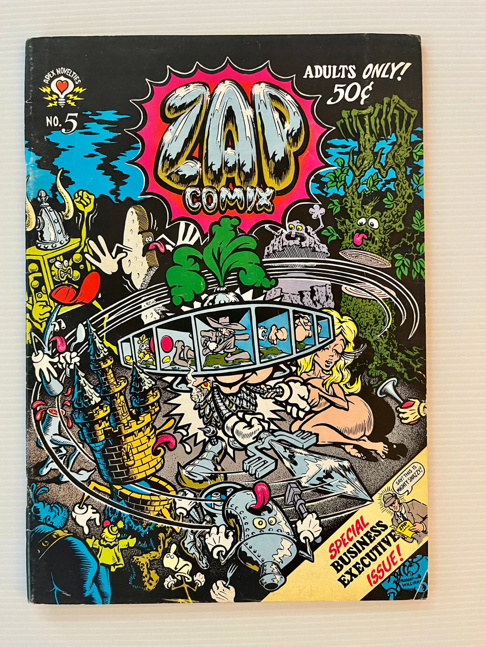 1970 Zap Comix #5 50¢ Robert Williams R Crumb Underground Comic Apex Novelties