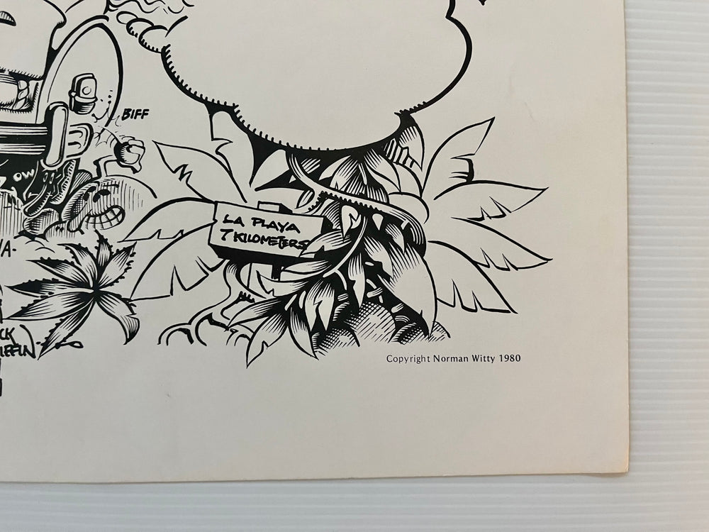 1980 Rick Griffin Underground Comix Art Print Norman Witty La Playa Psychedelic