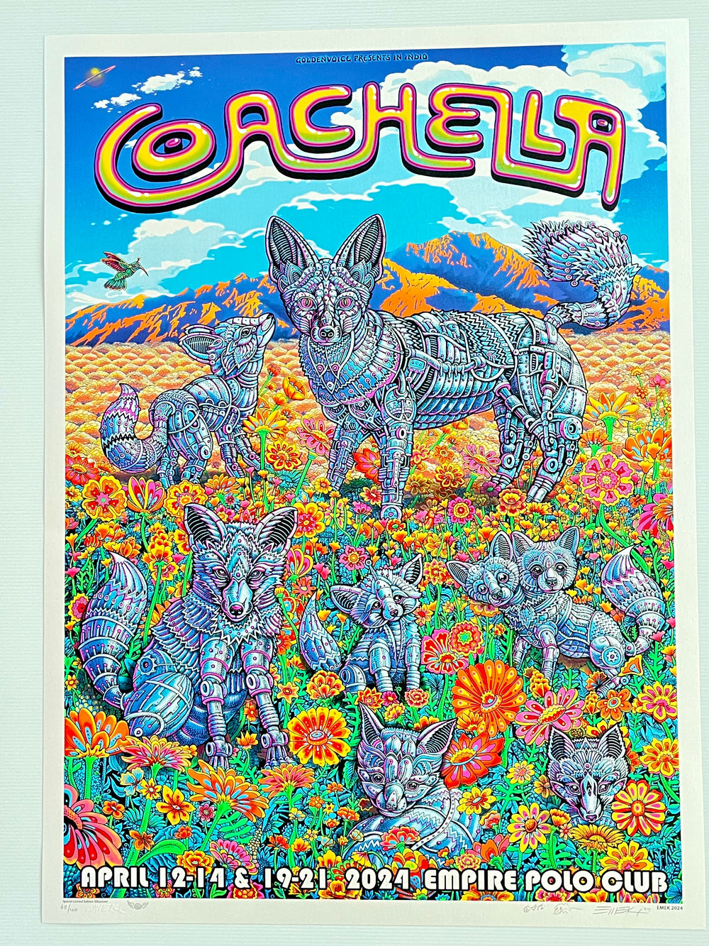 Coachella 2024 Official Poster by Emek – Empire Polo Club Limited Edition Print
