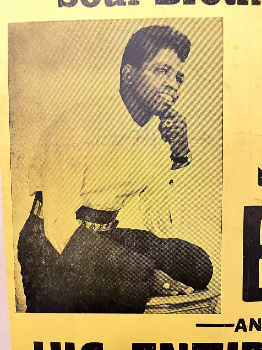 James Brown Original Concert Poster – Amphitheatre Chicago Aug 31 Soul Brother No. 1
