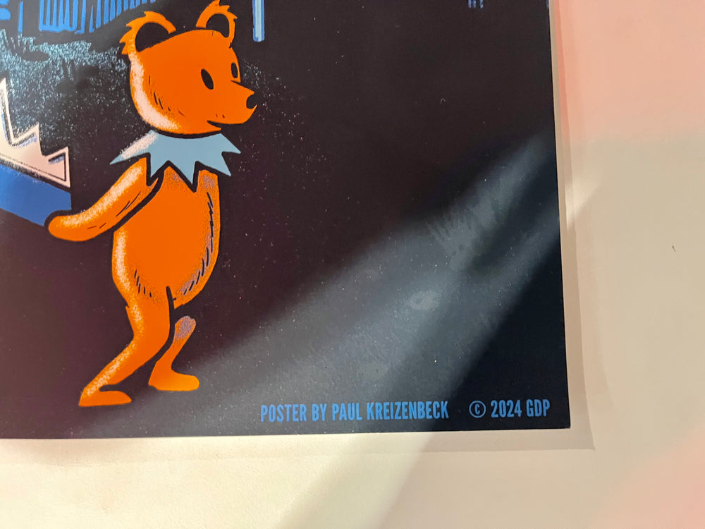 Dead & Company Sphere Las Vegas 2024 Paul Kreizenbeck Poster Signed AP 41/100 24x36