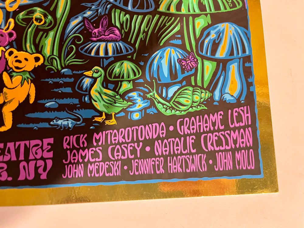 Phil Lesh & Friends 2022 Capitol Theatre Todd Slater Gold Foil Poster Signed AP 7/30
