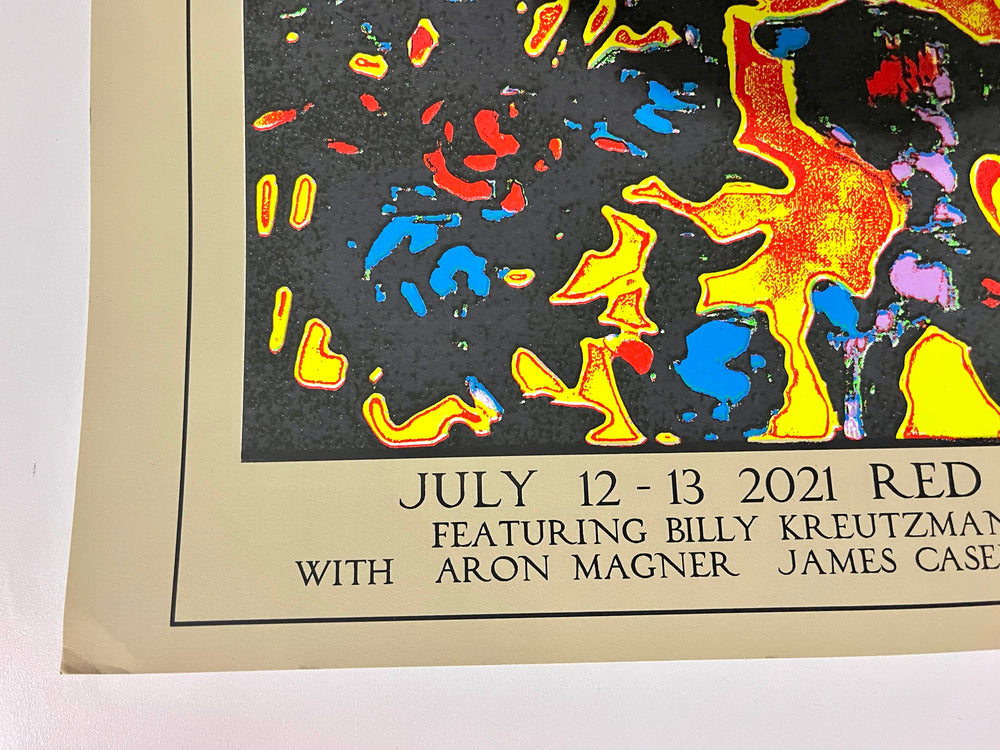 2021 Billy & The Kids Red Rocks Stanley Mouse Poster – Billy Strings Kreutzmann – Original Show Print
