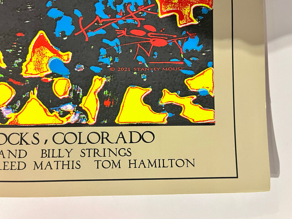 2021 Billy & The Kids Red Rocks Stanley Mouse Poster – Billy Strings Kreutzmann – Original Show Print
