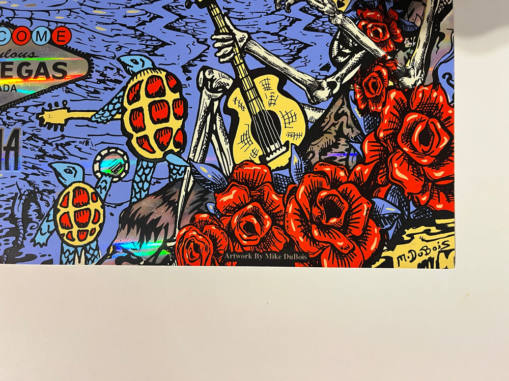 2015 Dead & Company Las Vegas MGM Grand Foil Poster – Mike DuBois Signed Artist Edition