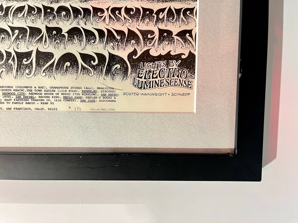 Original 1968 Pink Floyd Avalon Ballroom FD-131 Family Dog Concert Poster – Custom Framed