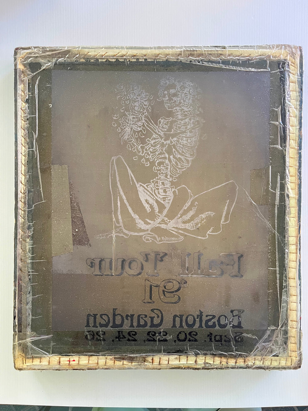 Grateful Dead Fall Tour 1991 Boston Garden Original Vintage Concert Screen Printing Silkscreen