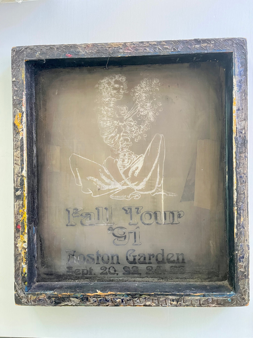 Grateful Dead Fall Tour 1991 Boston Garden Original Vintage Concert Screen Printing Silkscreen
