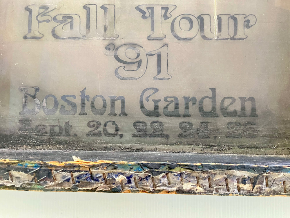 Grateful Dead Fall Tour 1991 Boston Garden Original Vintage Concert Screen Printing Silkscreen