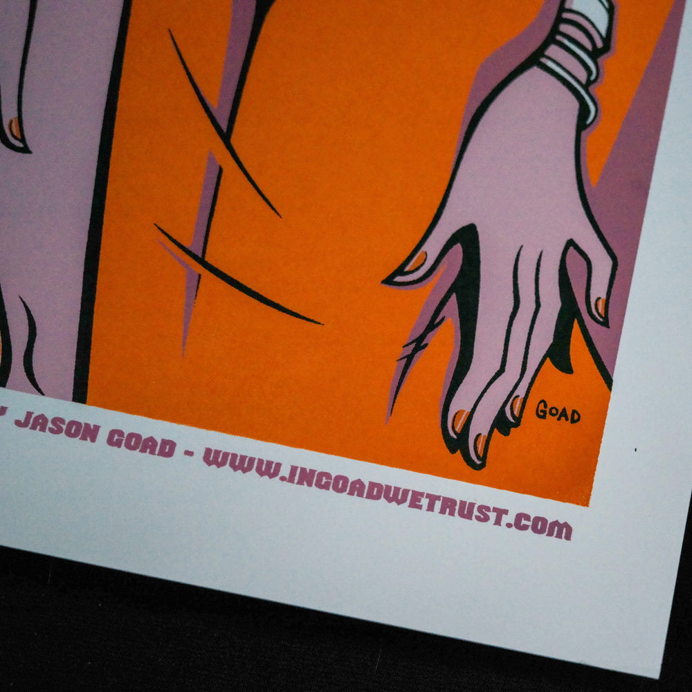 close up of jason goad the black crowes poster 