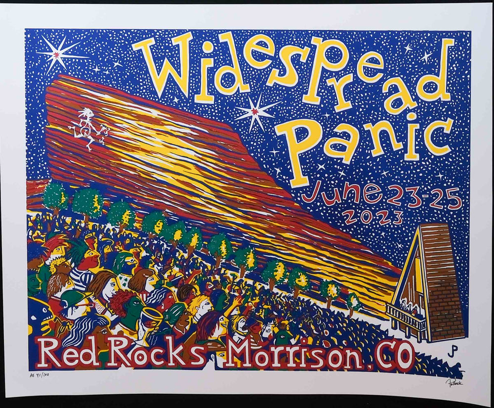 jim pollock wide spread panic concert poster 