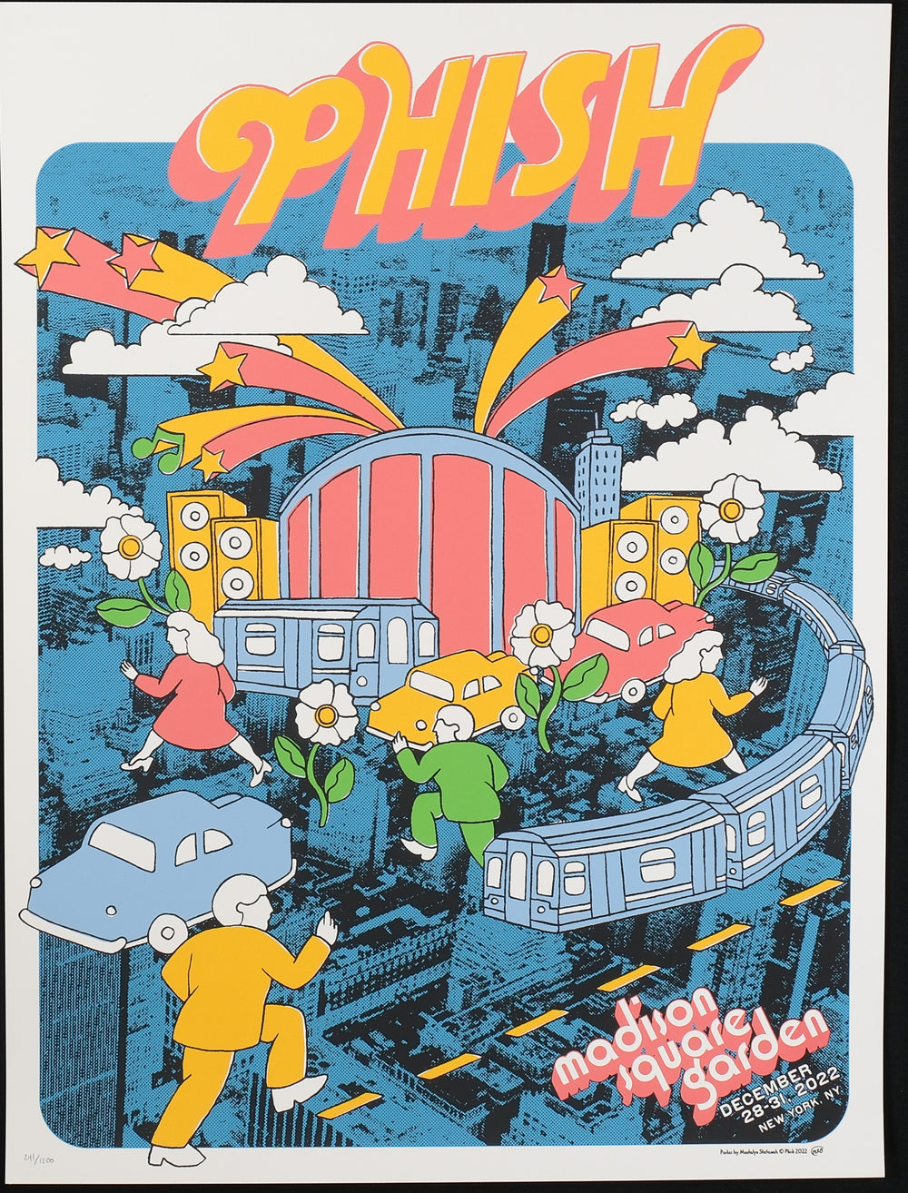 madalyn stefanak phish concert poster 