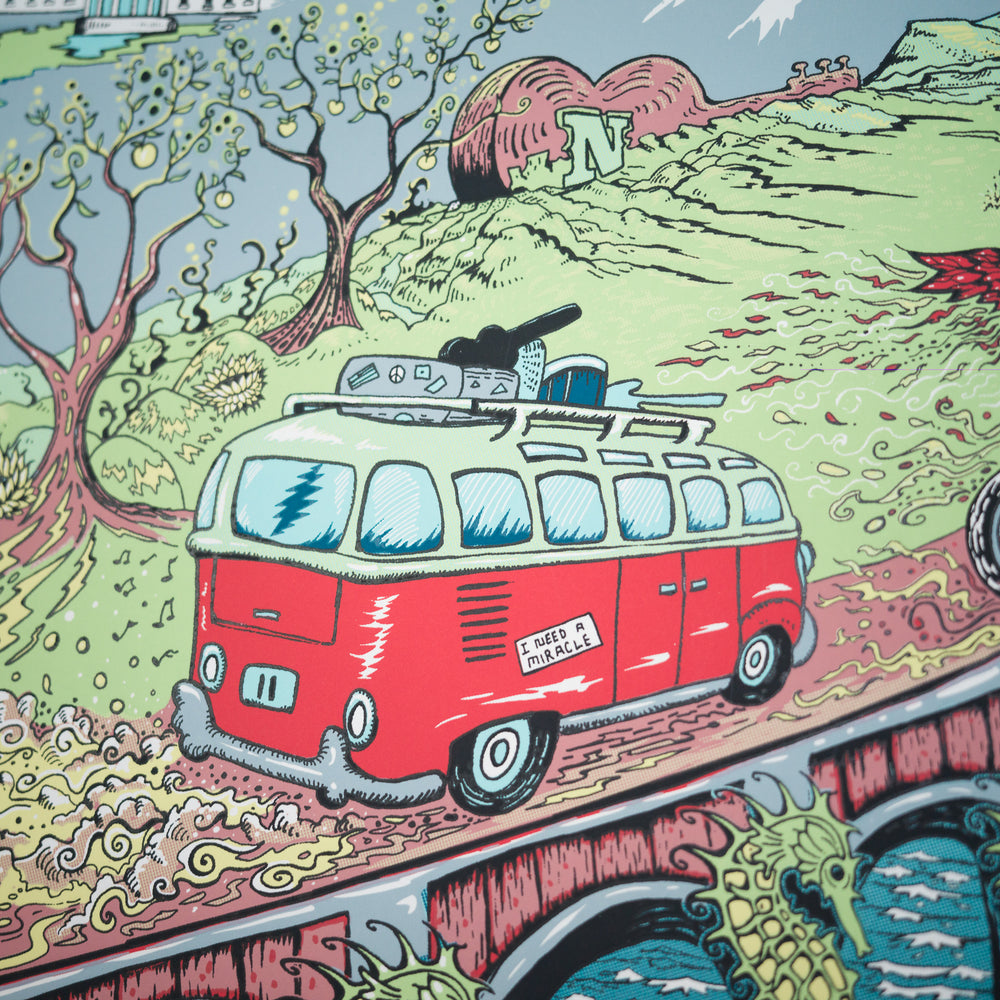 close up of mike dubois dead and company poster with van