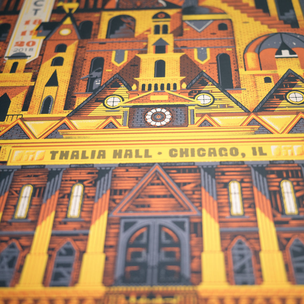 close up of Paul Kreizenbeck Moe 2018 Chicago Concert Poster