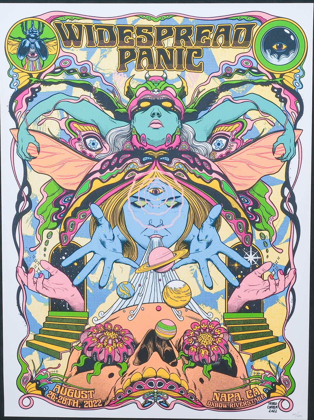 Pedro Correa Widespread Panic 2022 Napa Concert Poster 