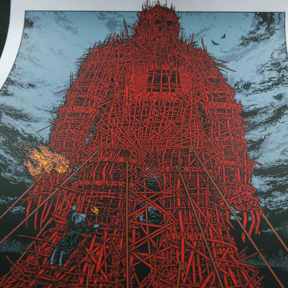 close up of rare dead poster with red stickman 