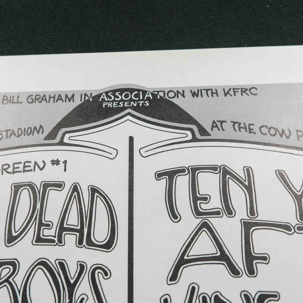 close up of randy tuten rare dead concert poster