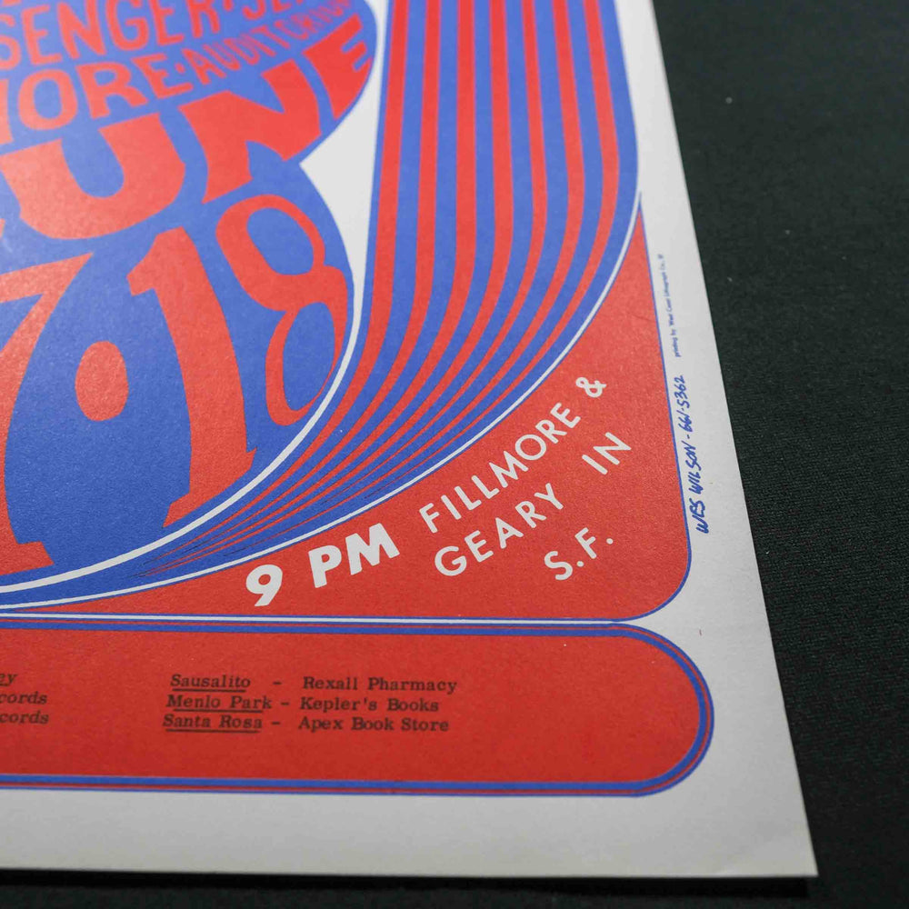 bottom right of wes wilson rare dead concert poster 