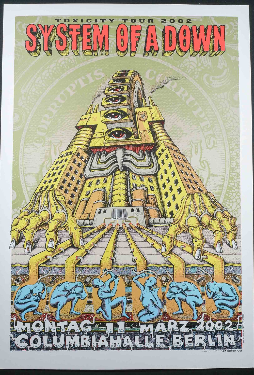 emek rare dead concert poster