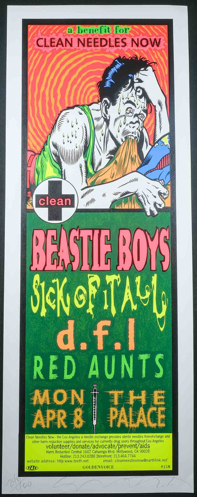 最終値下げ！激レア！TAZ /BEASTIE BOYS シルクスクリーン Taz Beastie Boys 1996 Detroit Concert Poster – Rare Dead Posters