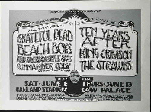 randy tuten rare dead concert poster