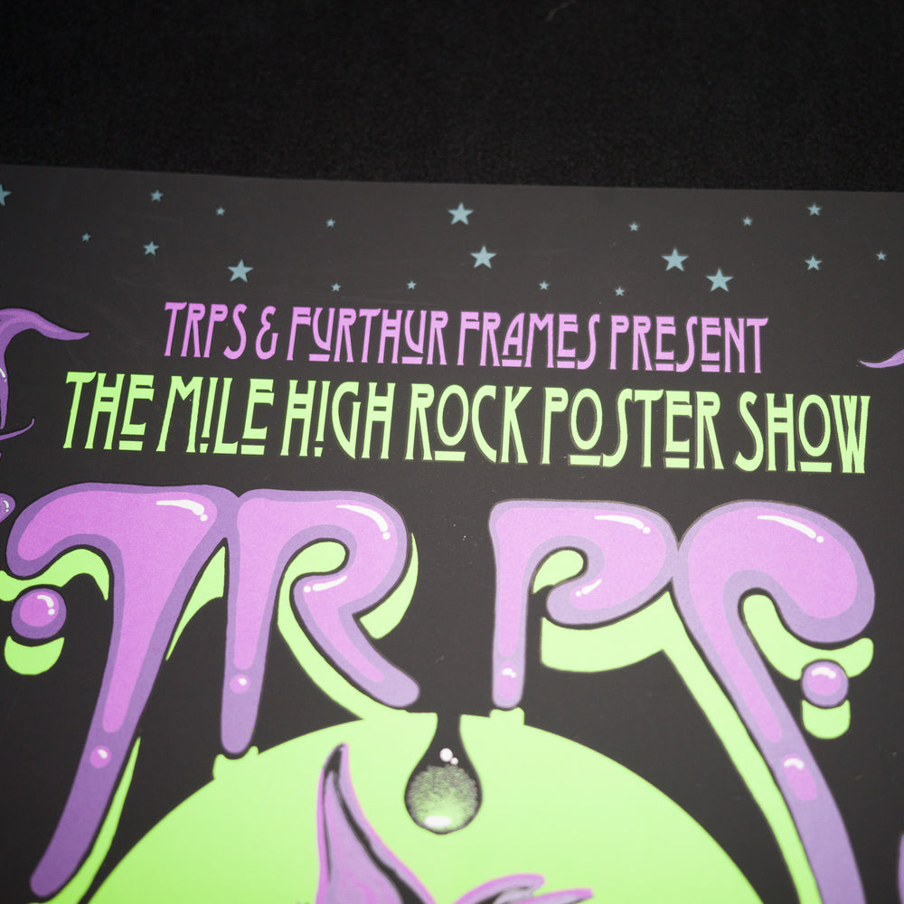 close up of Richard Biffle 2023 TRPS Mile High Rock Show Poster of concert name