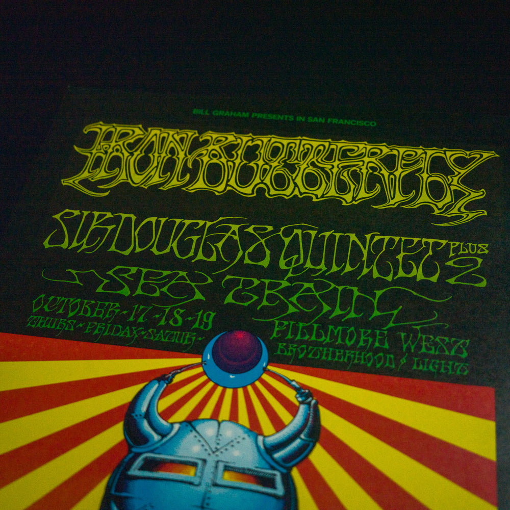 close up of top of RickGriffinIronButterfly1968SanFranciscoConcertPoster